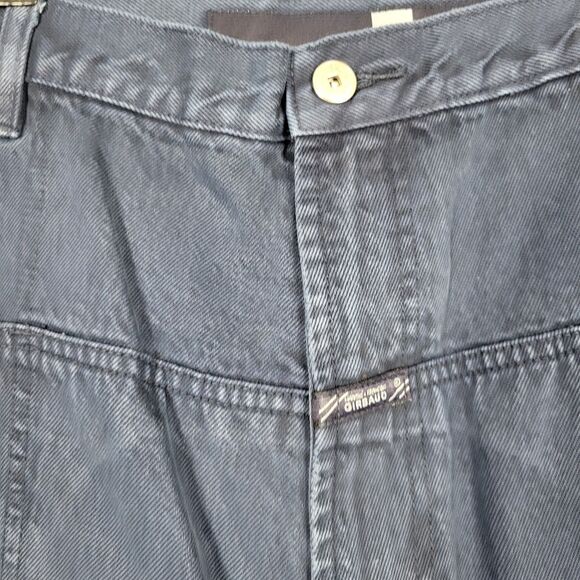 MARITHE FRANCOIS GIRBAUD Baggy Double Knee Denim Blue Jeans Big Pockets SIZE 44 - Picture 4 of 15